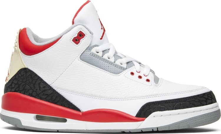 

Кроссовки Air Jordan 3 Retro Fire Red 2007, белый, Белый;серый, Кроссовки Air Jordan 3 Retro Fire Red 2007, белый