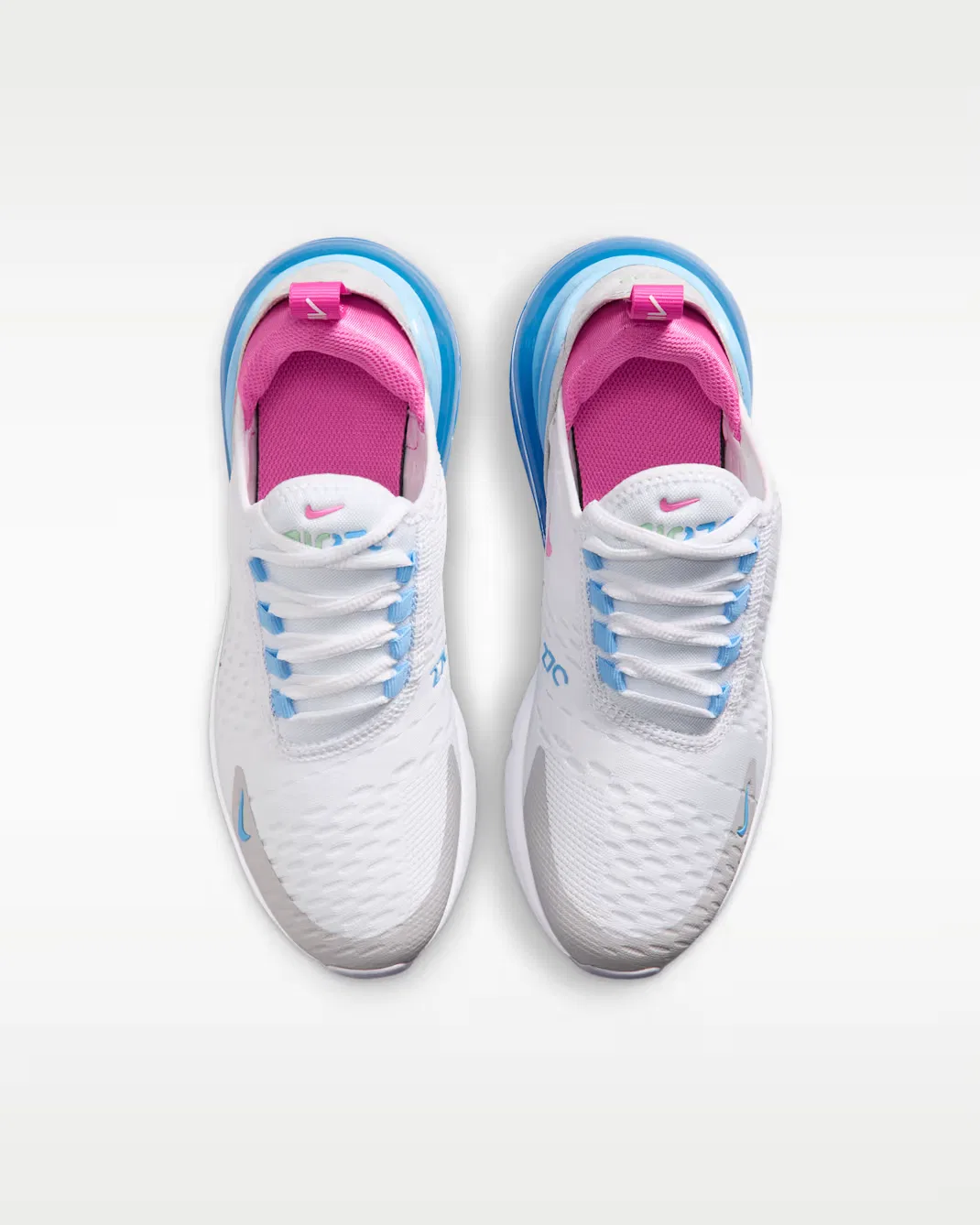 Кроссовки для детей постарше Nike Air Max 270, White/Football Blue/Arctic Green/Pinksicle — фото 4
