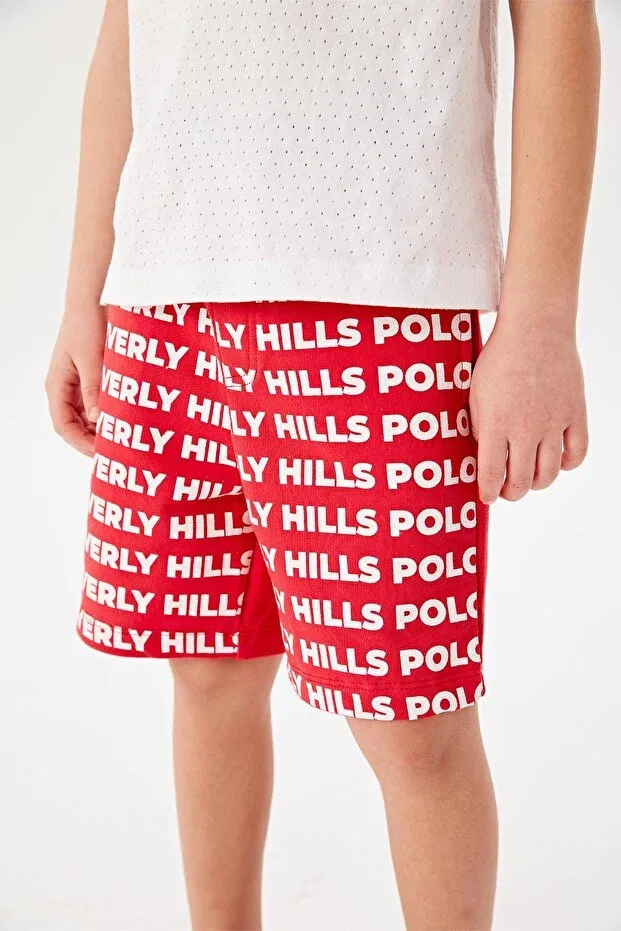 Детские шорты для мальчиков хлопковые Beverly Hills Polo Club, Red — фото 4