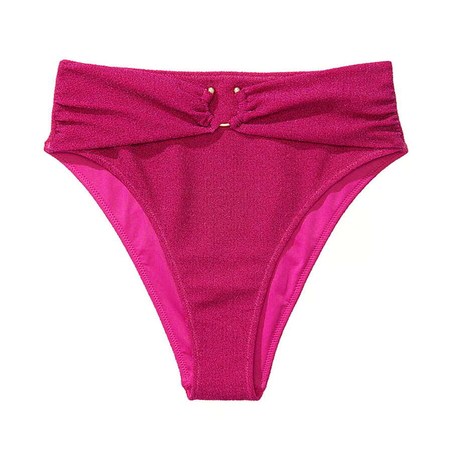 

Плавки бикини Victoria's Secret Swim Shimmer High-Waist Cheeky, розовый