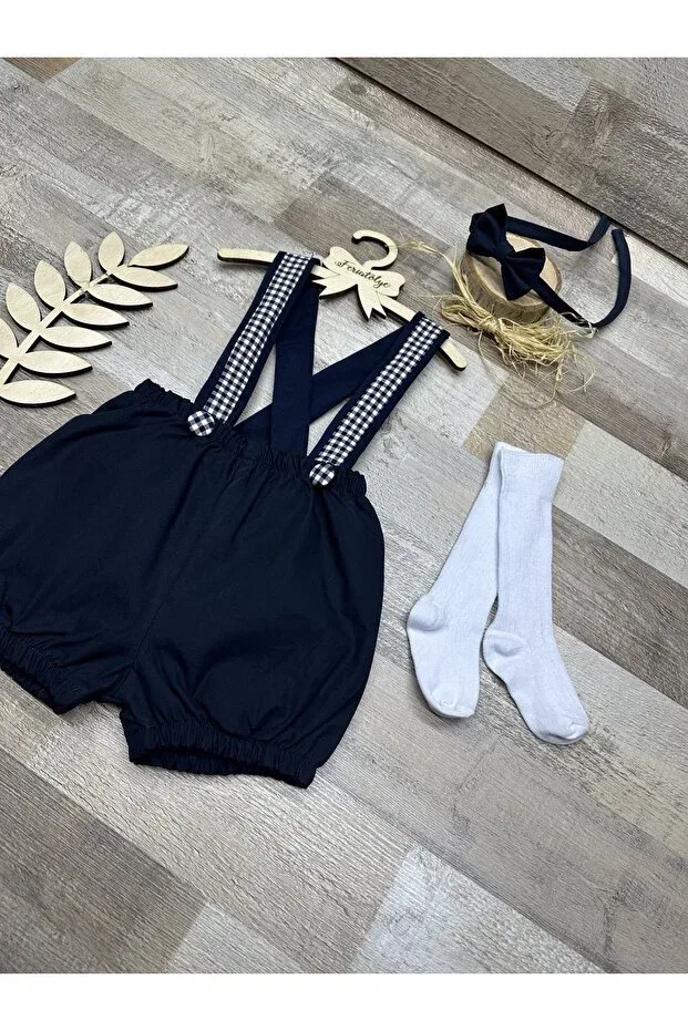 Детский комбинезон для мальчиков с принтом Feriatolye, Navy Blue — фото 4