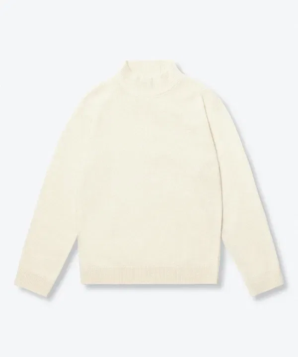 Водолазка Essential Turtle Neck, кремовая, Musinsa Standard Kids — фото 3