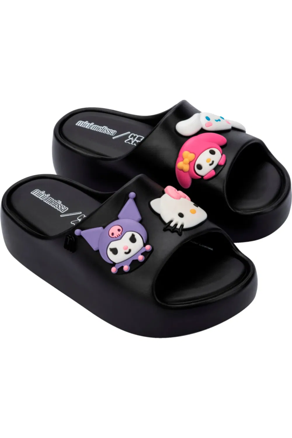 Сандалии детские платформа Free Platform Slide Sanrio Mini Melissa, черный