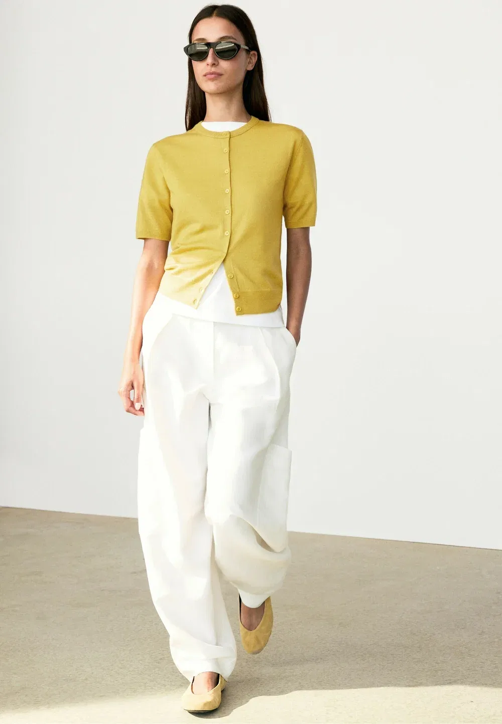 Кардиган Massimo Dutti, Yellow — фото 4