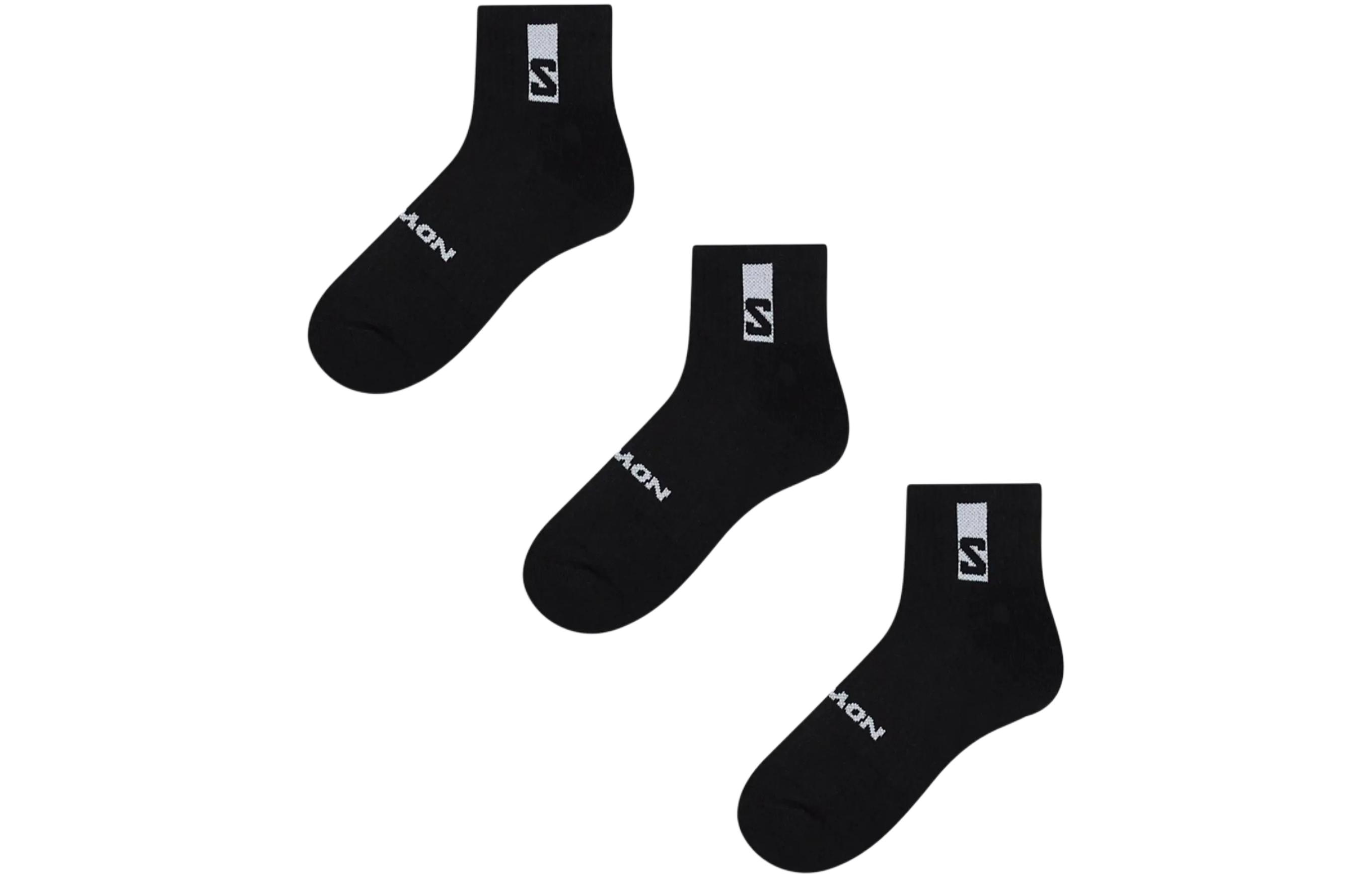 

SALOMON Низкие носки унисекс набор из 3 штук черные