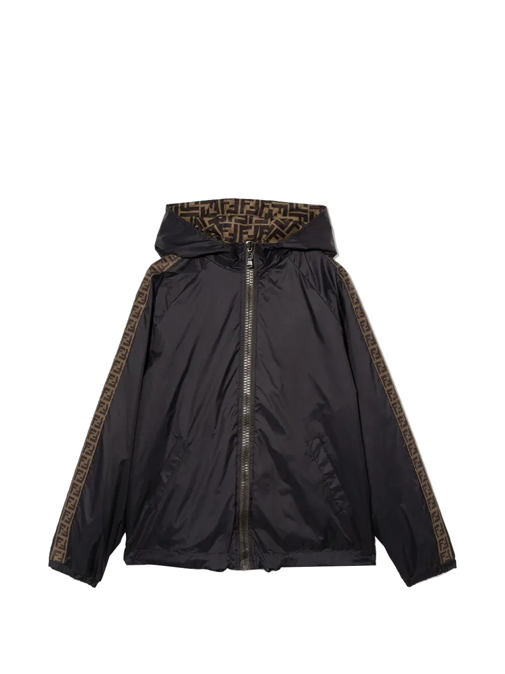 Дождевик Fendi Kids, черный/коричневый
