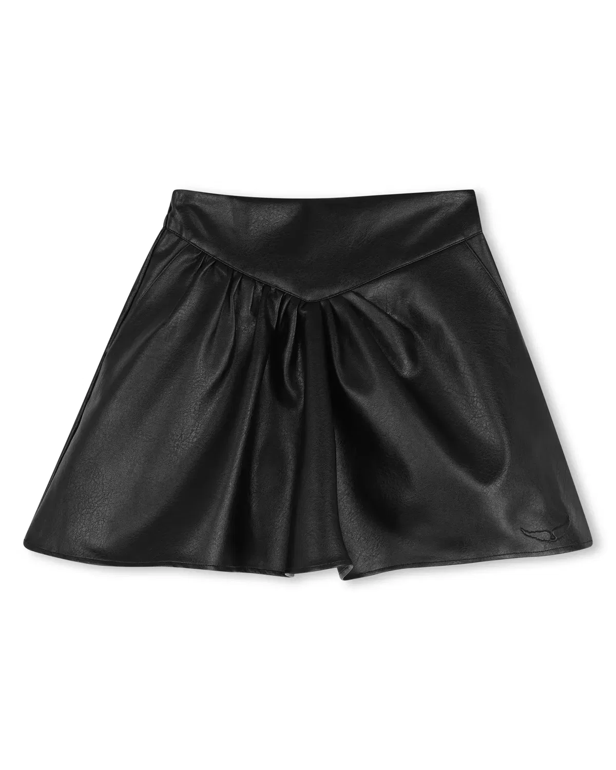 Детская юбка для девочек с эффектом мятости Zadig & Voltaire, Negro