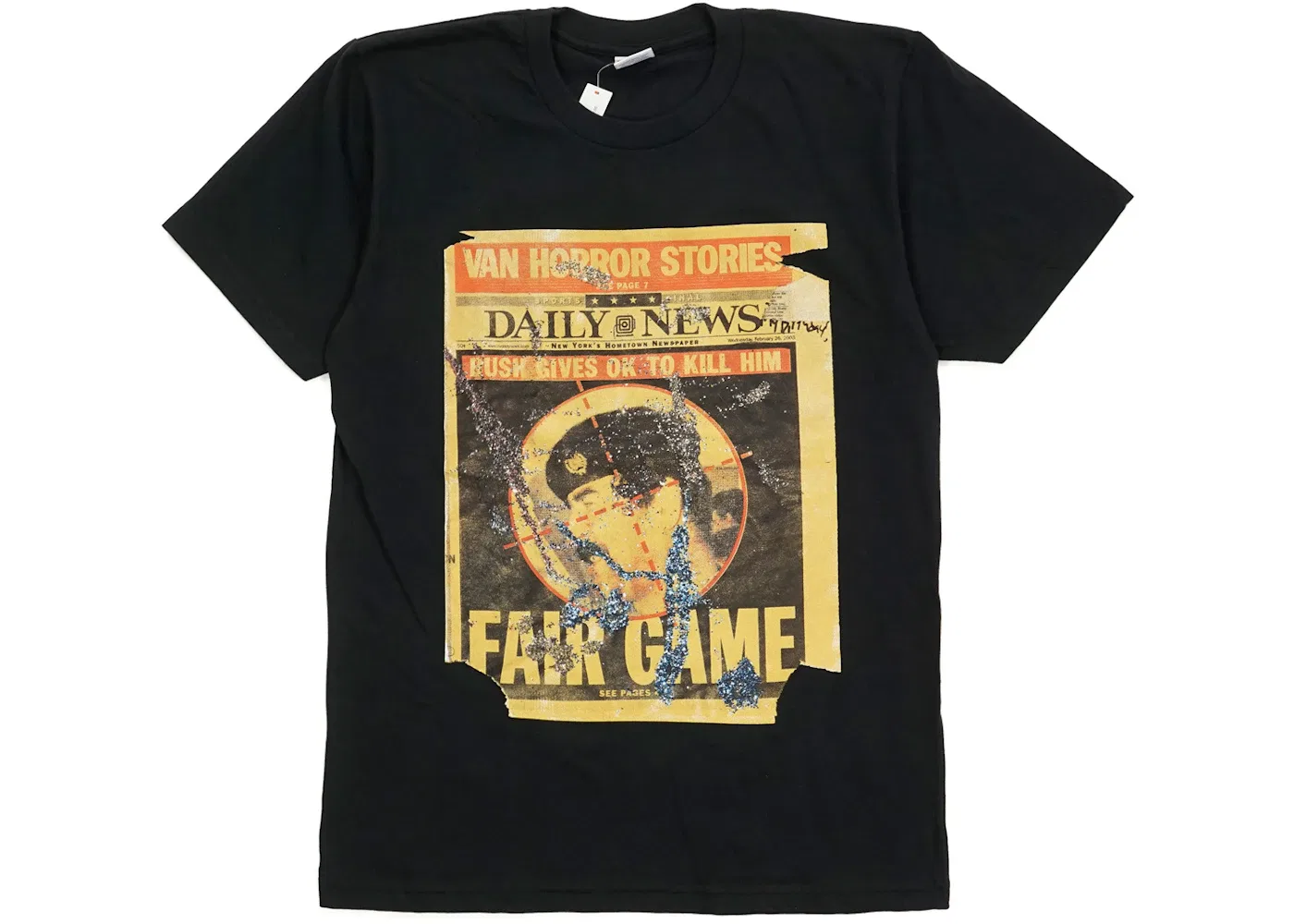 Мужская футболка с принтом Supreme Dash Snow Tee Supreme, Black