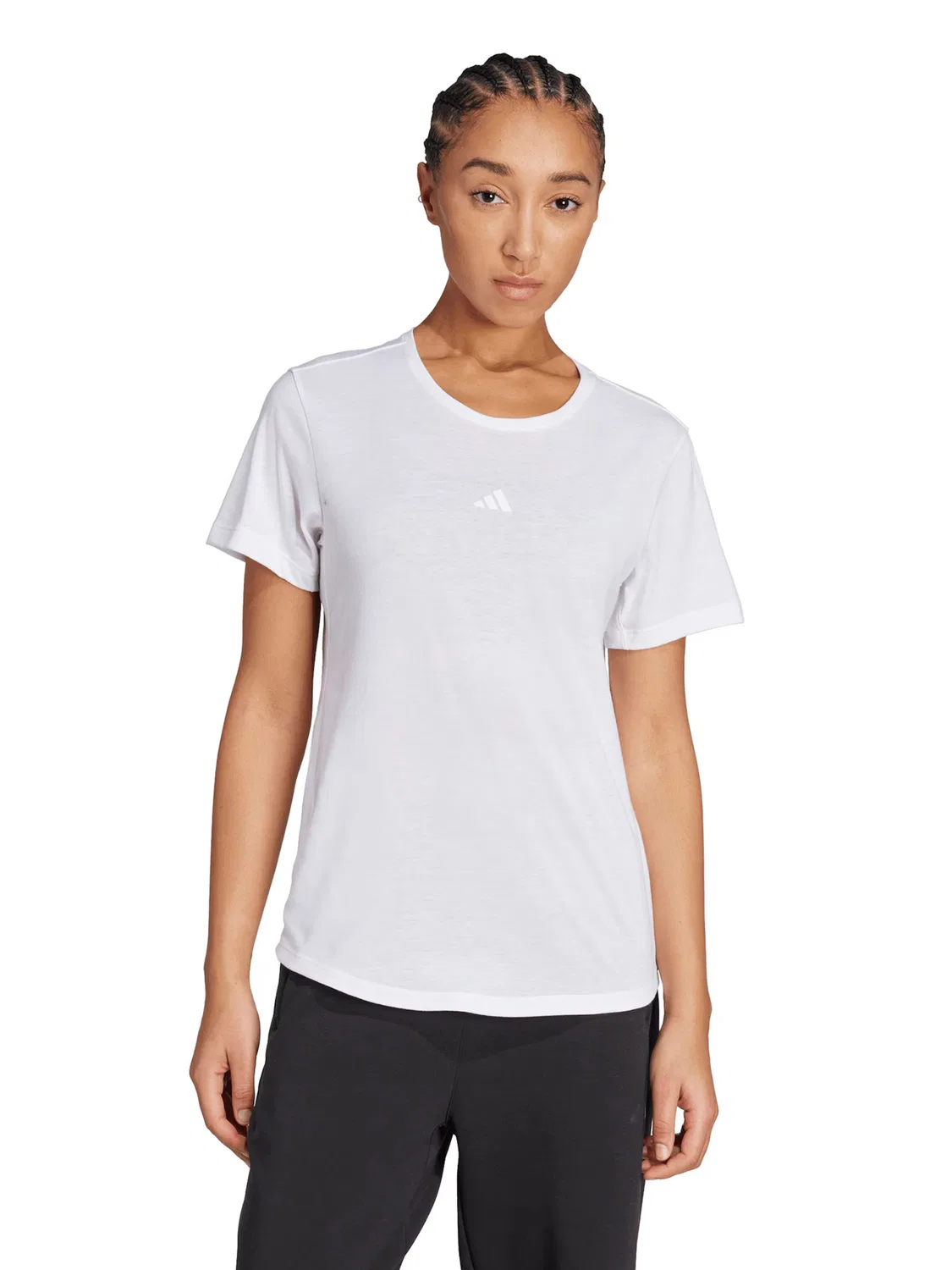 Спортивная футболка Adidas Performance Shirt MOTION белого цвета — фото 2