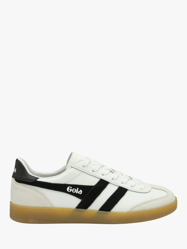 

Кроссовки из кожи гадюки Gola, цвет White/Black/Gum