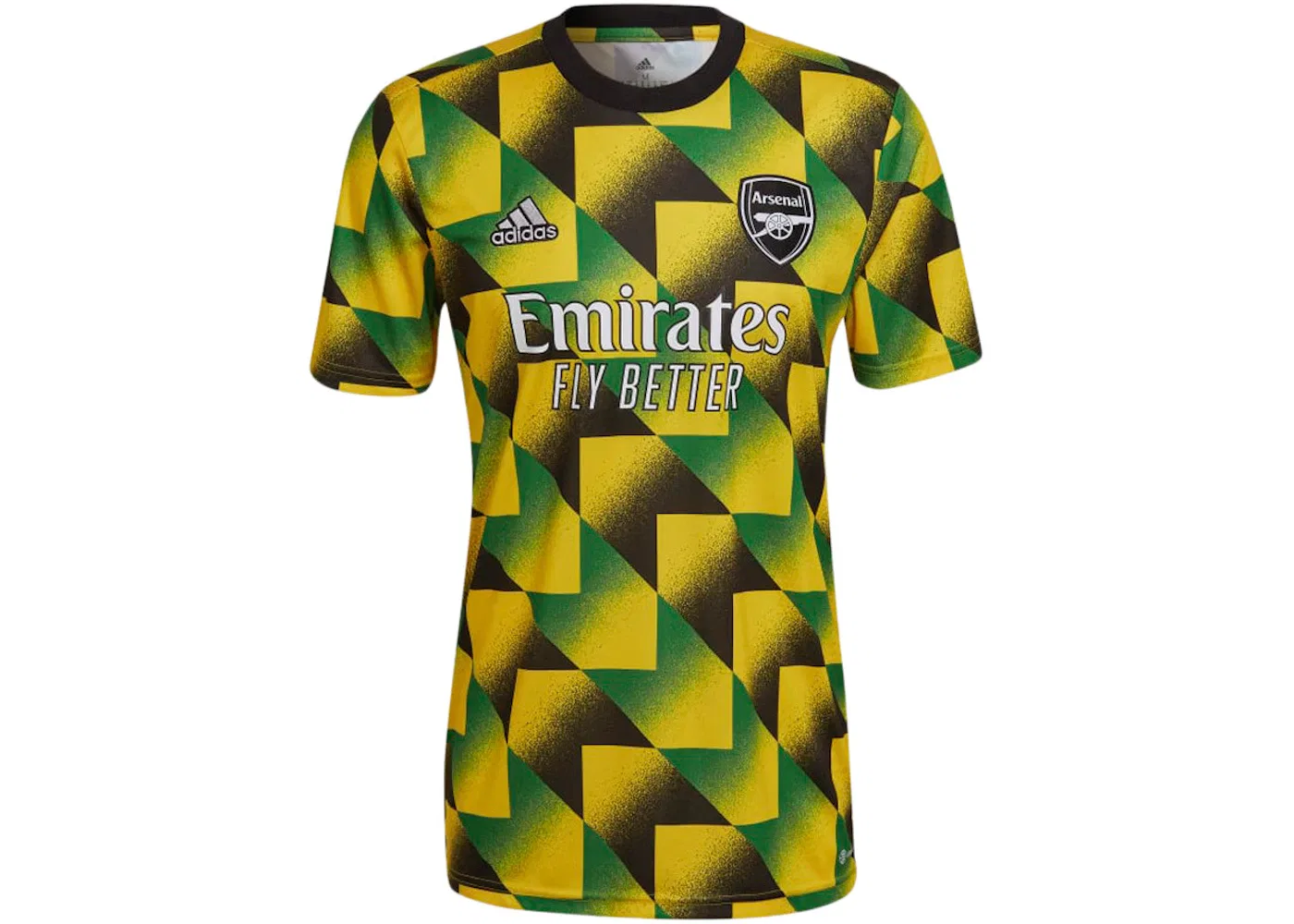 Мужская футболка с длинным рукавом Jersey Adidas, Eqt Yellow/Green/Black (2022)
