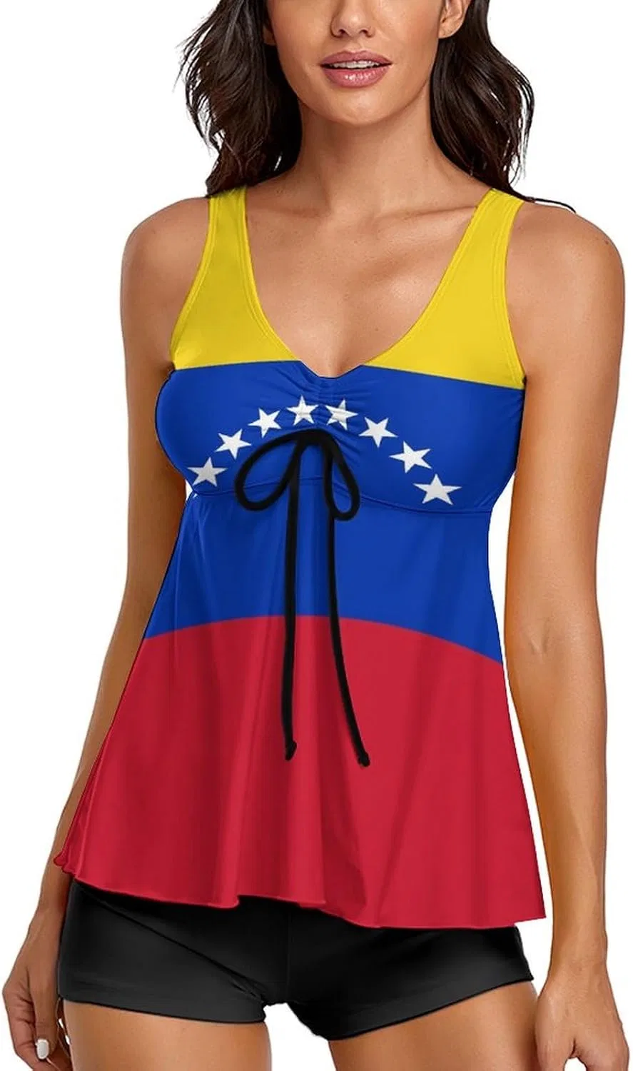 Женский танкини-купальник с шортами Venezuela Flag, Venezuela Venezuelans Flag