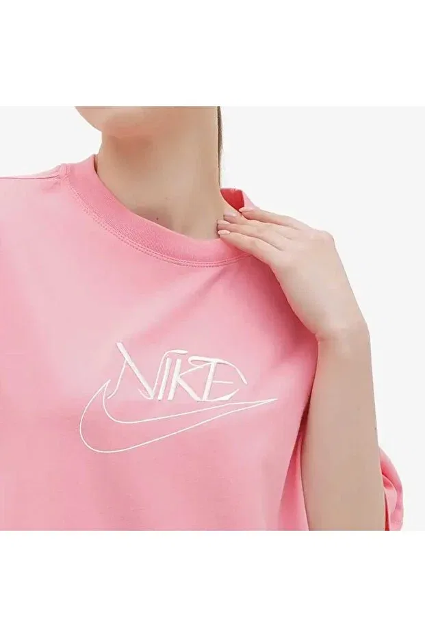 Женская футболка с коротким рукавом Sportswear Tee Nike, Pink — фото 4