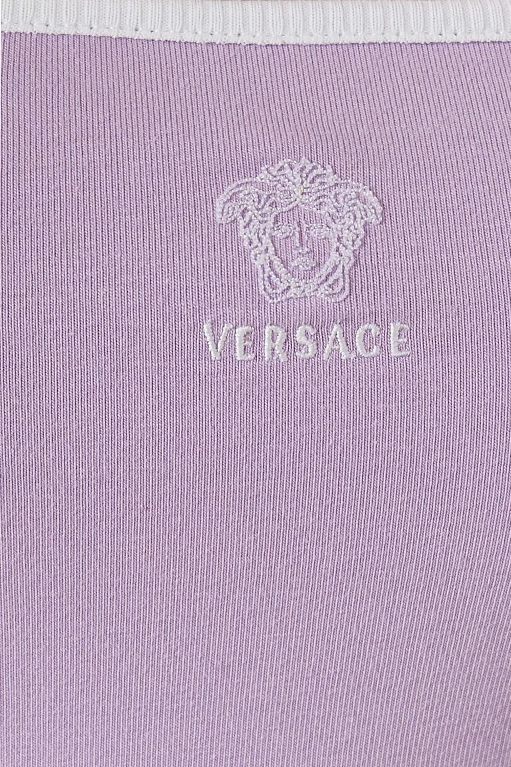 Топ без рукавов с вышитым логотипом Versace — фото 4