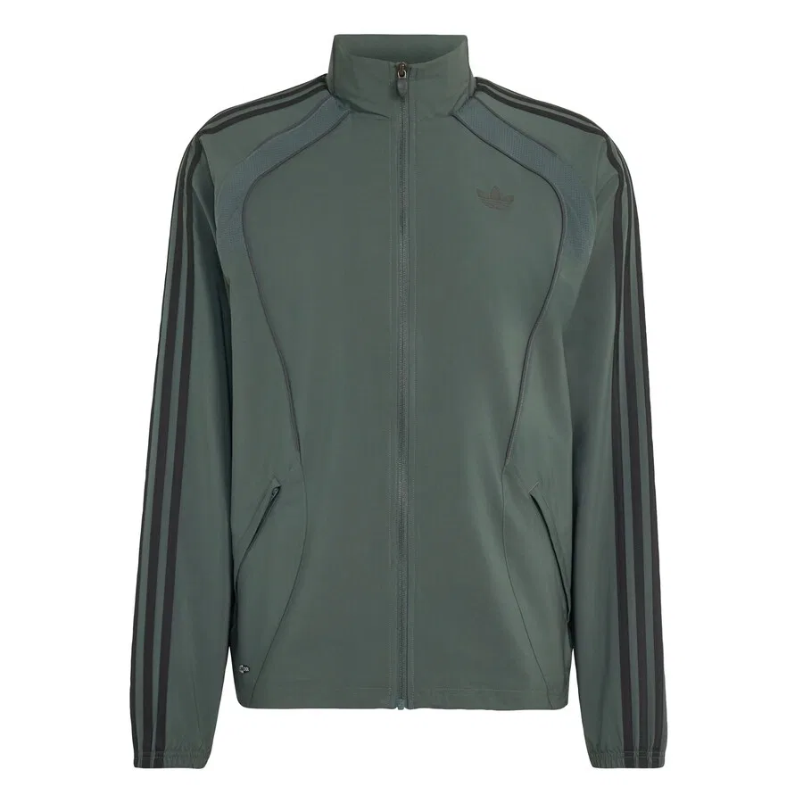 Межсезонная куртка ADIDAS ORIGINALS 'Teamgeist 26' графитового цвета