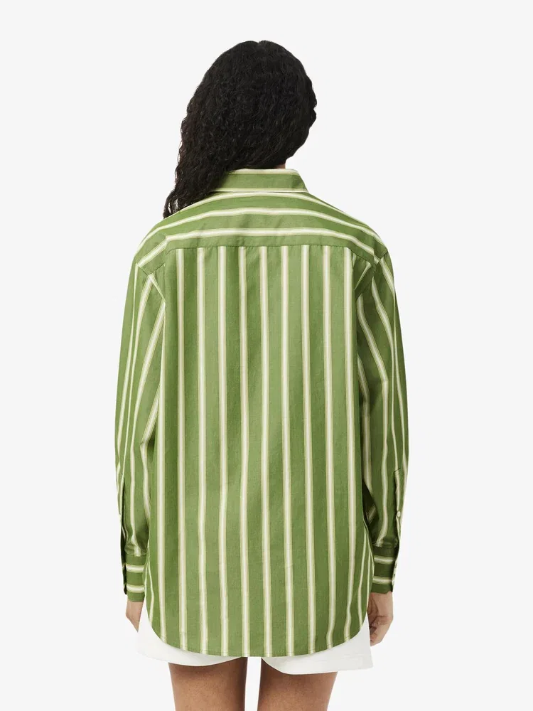 Рубашка оверсайз LACOSTE Green — фото 3