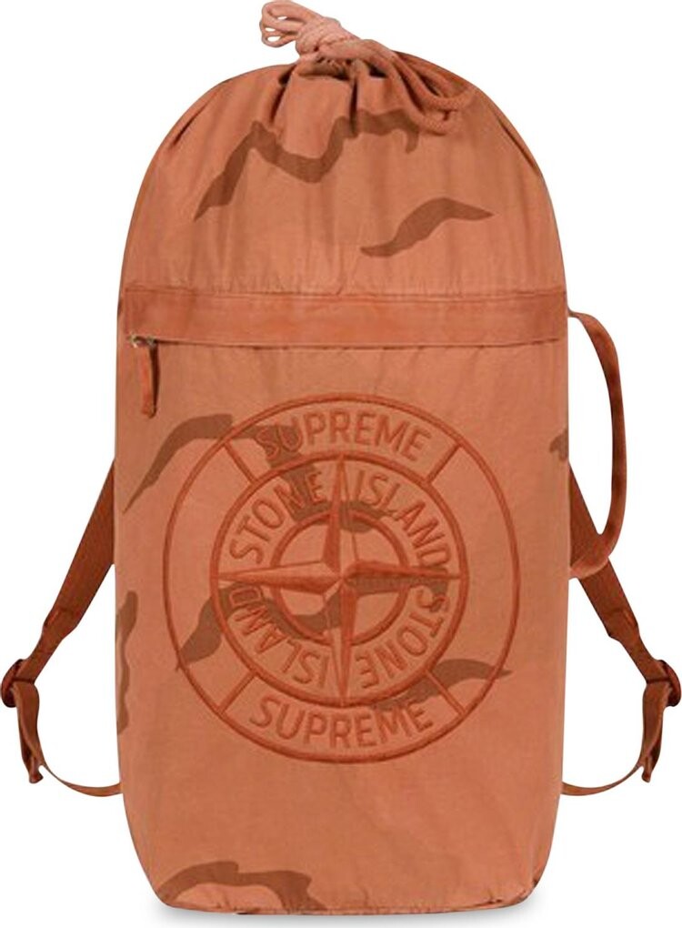 

Рюкзак Supreme Stone Island Camo Backpack Coral, оранжевый