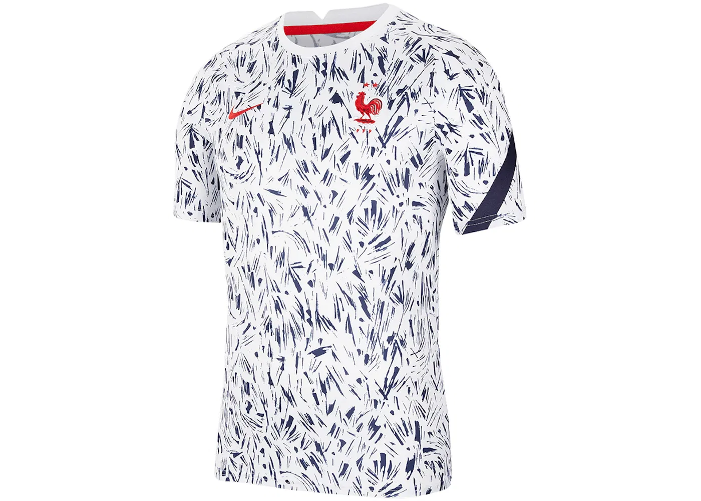 Мужская футболка с коротким рукавом Jersey Nike, White/Blackened Blue/University Red