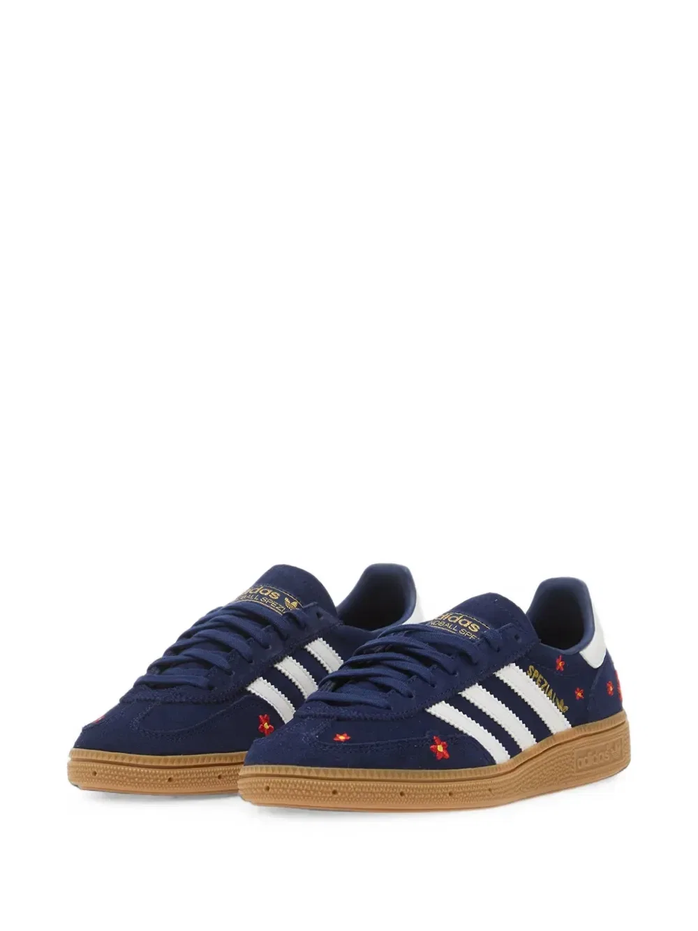 Кроссовки Handball Spezial с цветочной вышивкой adidas Originals Kids, синий