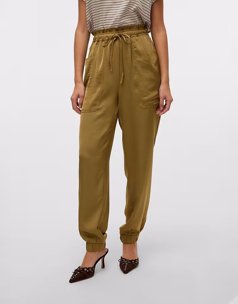 

Широкие брюки Vero Moda из сушеных трав