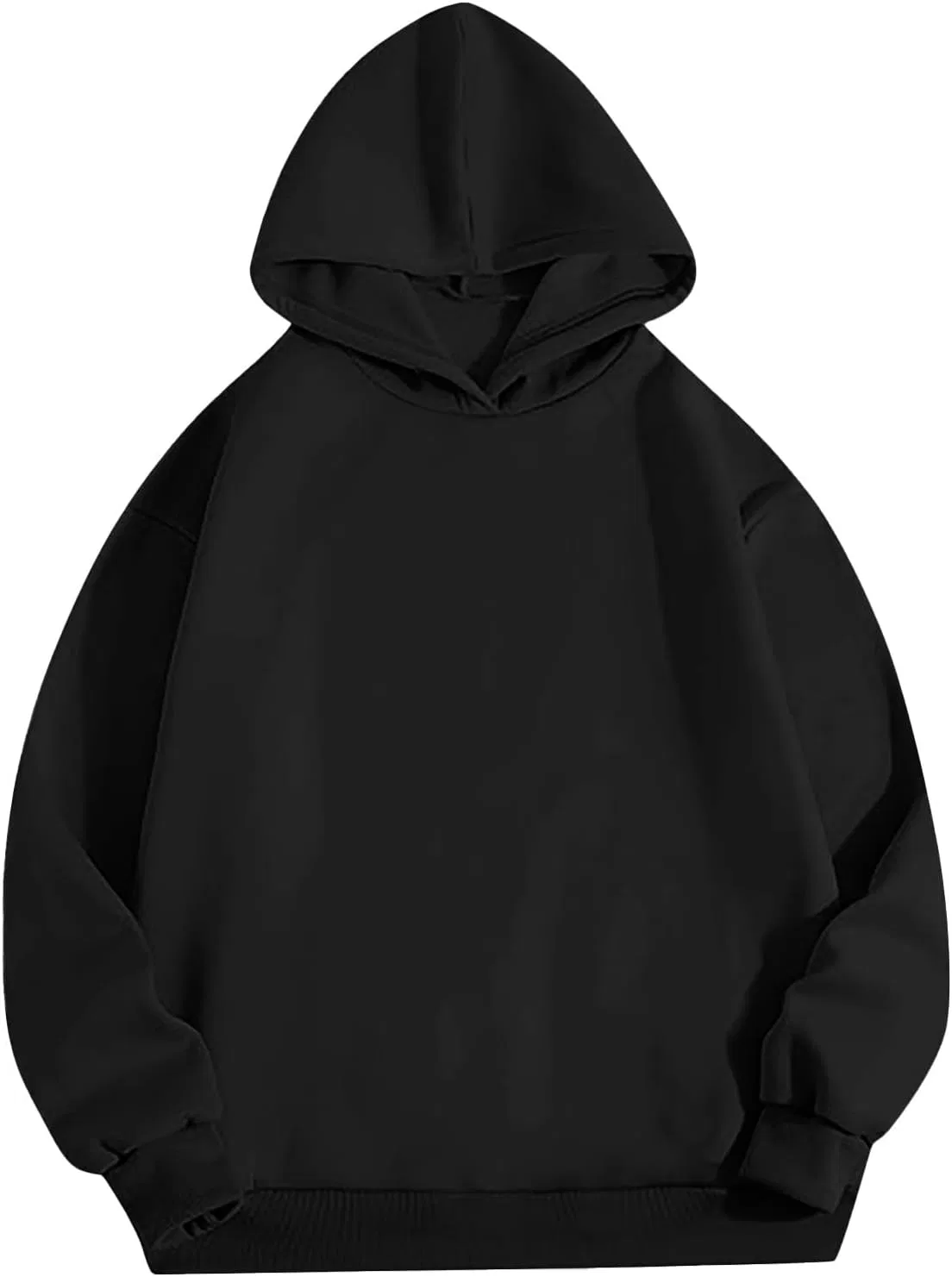 Женский комплект из худи и спортивных штанов с карманами, Black-3 — фото 3