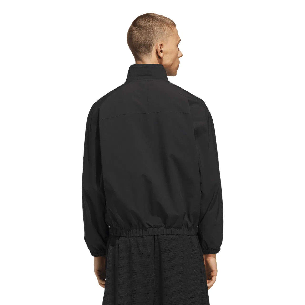 Мужская куртка свободного кроя Basketball Woven Track Jacket Adidas, черный — фото 2
