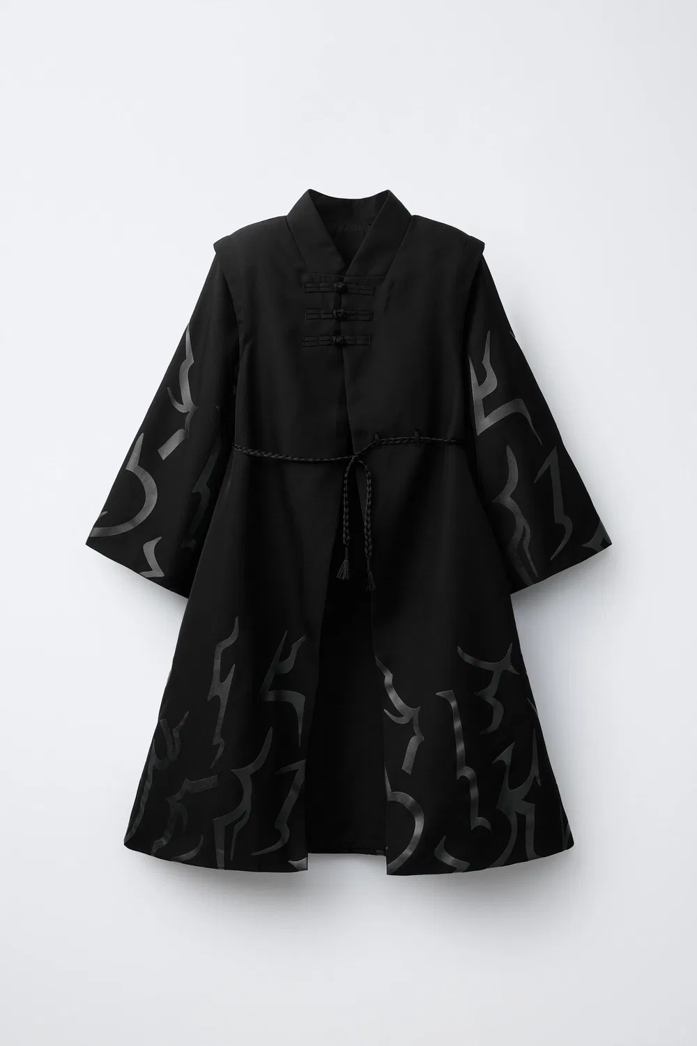 KPOP Охотники на демонов NETFLIX Костюмированный плащ ZARA, Black