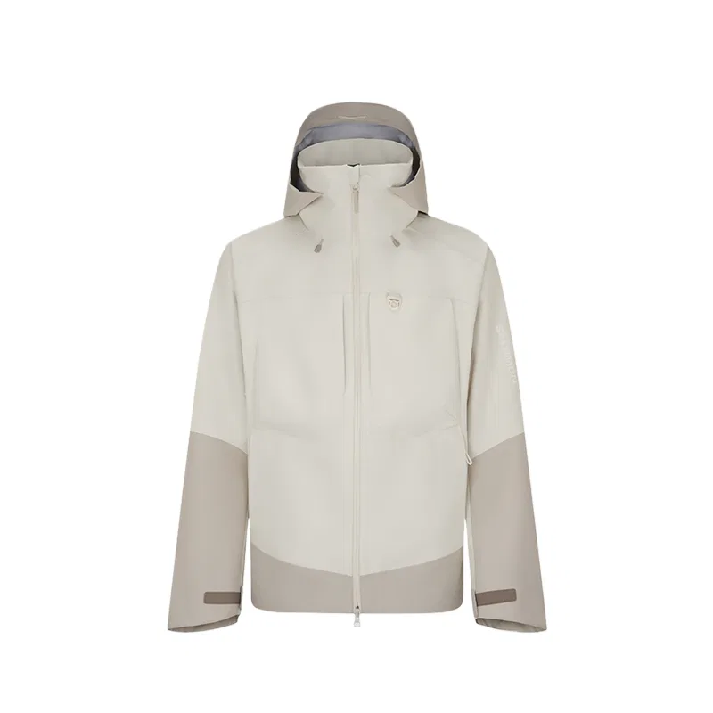 Детская куртка с капюшоном SALOMON, Gray White/Silver Cloud Gray