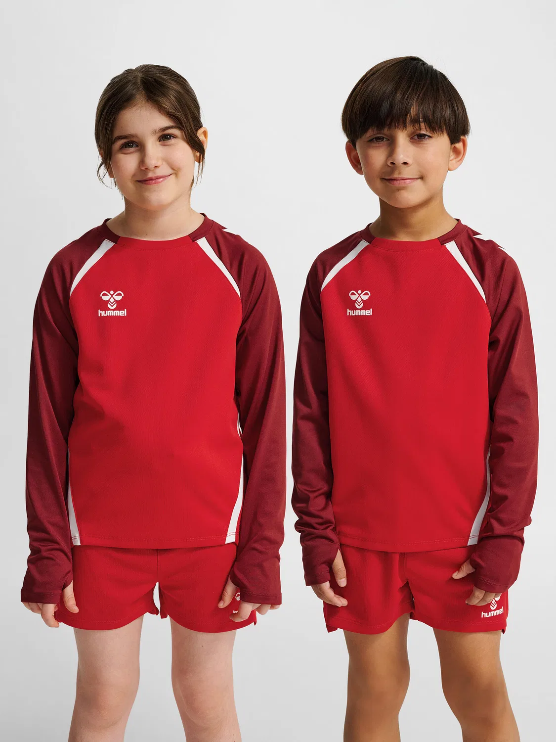Детский свитшот с длинным рукавом Hmllead Hummel, Rot Bordeaux