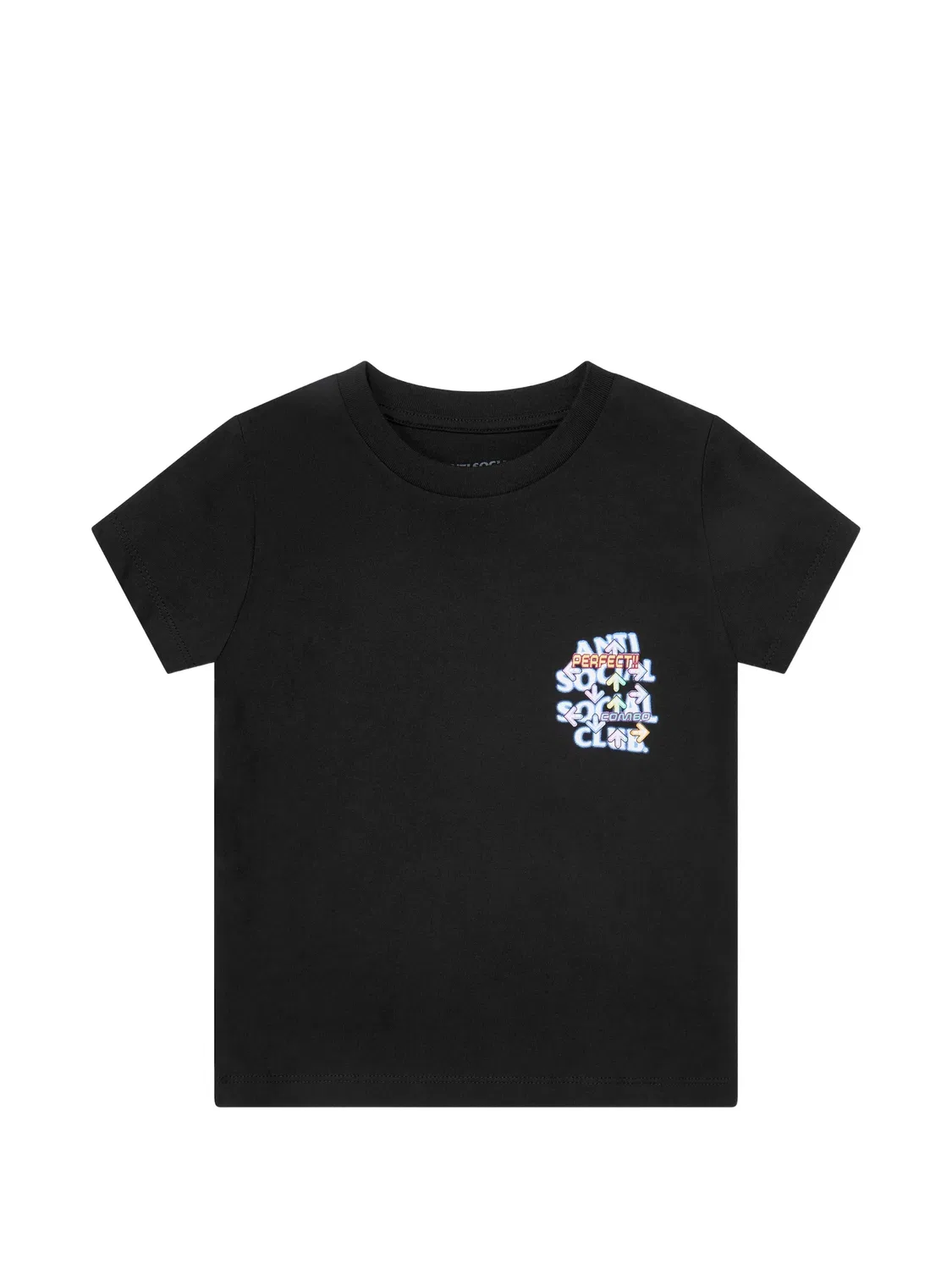 Футболка с логотипом Anti Social Social Club Kids, черный