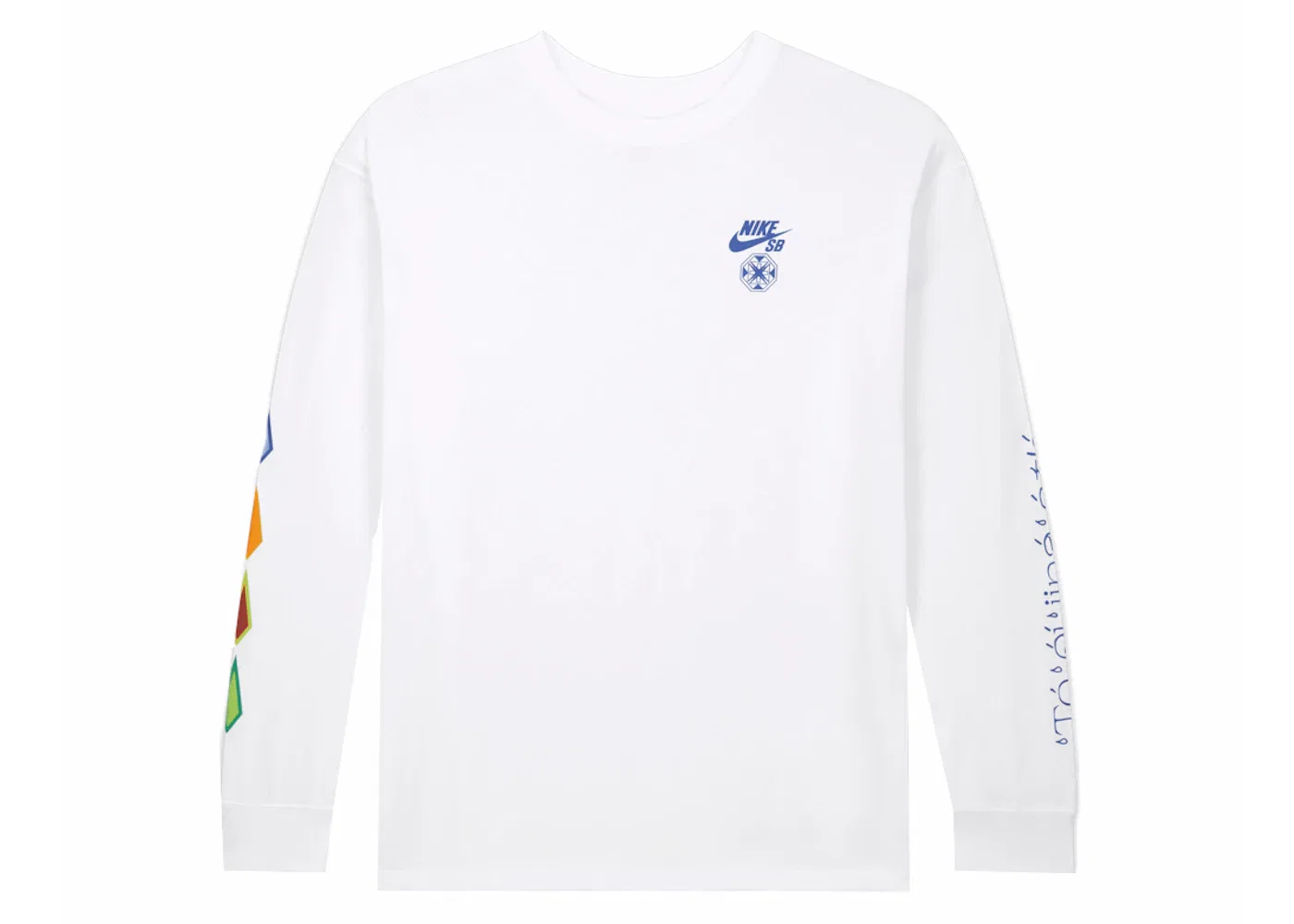 Мужская футболка с длинным рукавом Nike SB x Di'Orr Greenwood L/S Max90 T-shirt Nike, White — фото 2