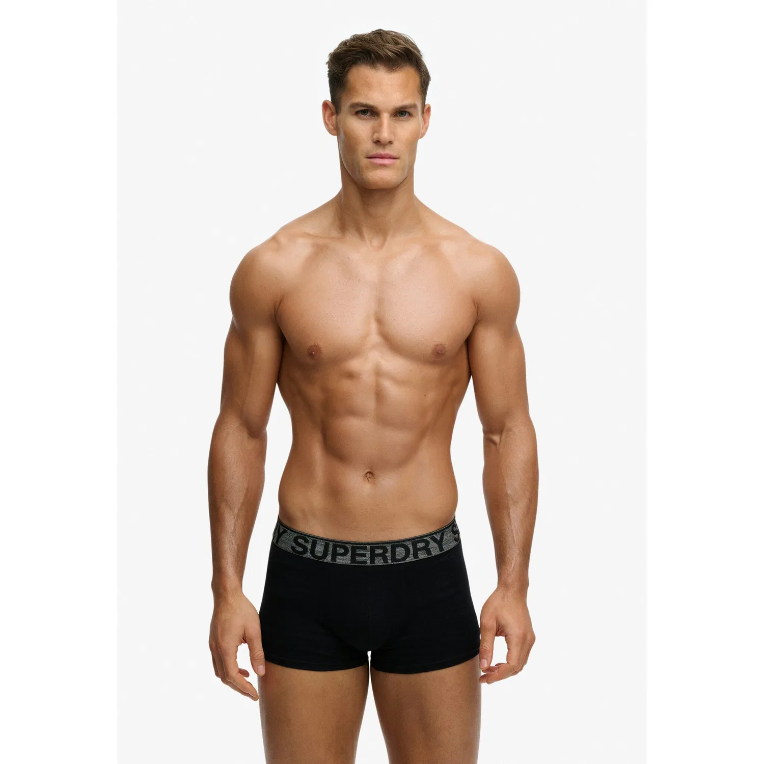 Мужские боксеры из хлопковой смеси Superdry, Black/Grey