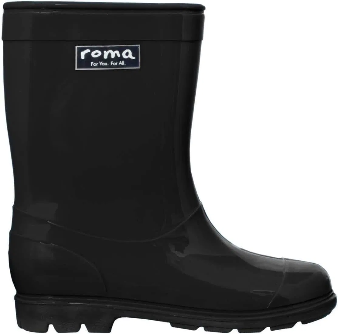 Детские резиновые сапоги для девочек ABEL Classic ROMA For You. For All., Black