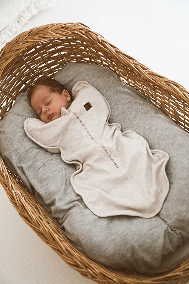 Детское боди-комбинезон для новорожденных с длинным рукавом Generic Brands, Soft Beige — фото 4