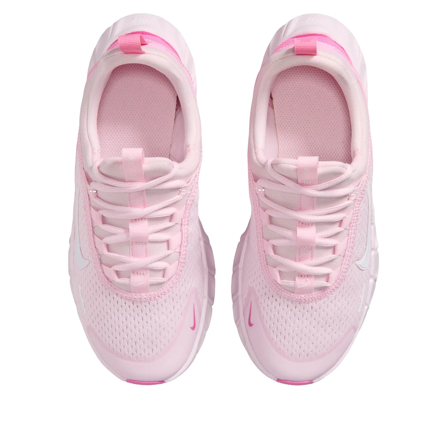 Детские кроссовки с сетчатым верхом Free Ride 'Pink Rise' Nike, Pink Rise/Playful Pink/Bleached Lilac/White — фото 3