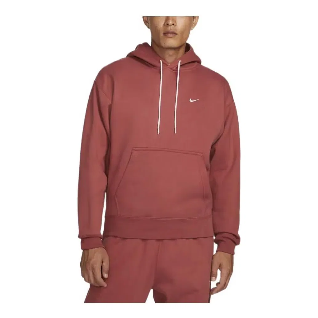 Худи с принтом Solo Swoosh Nike, ржавый