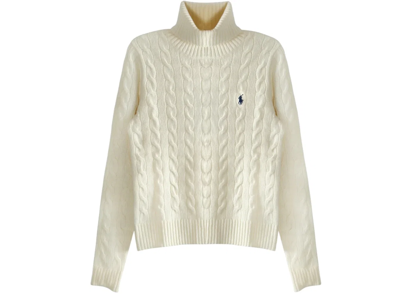 Женский пуловер с длинным рукавом из шерсти и кашемира Polo Ralph Lauren, Authentic Cream