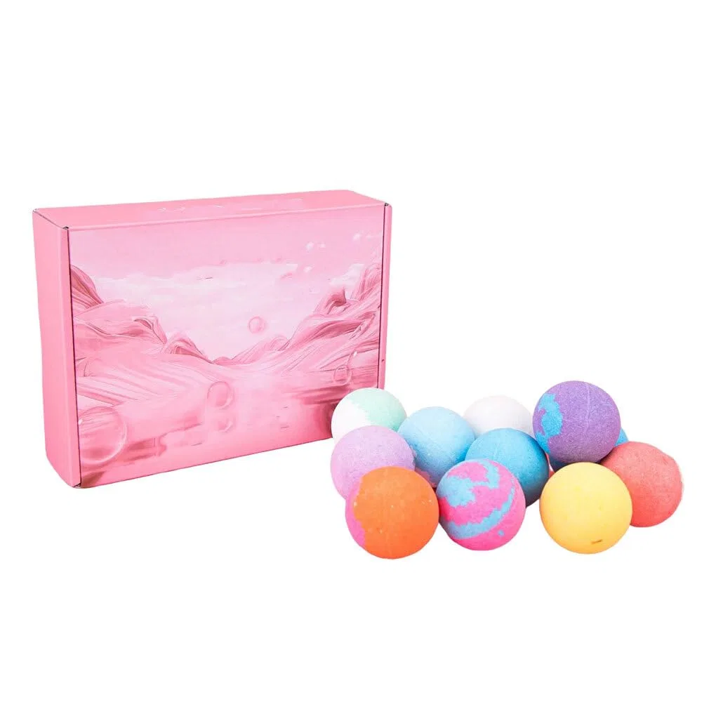 Набор бомбочек для ванны Handmade Bath Bombs, 12 шт, IOIUSKKU, 1 кг