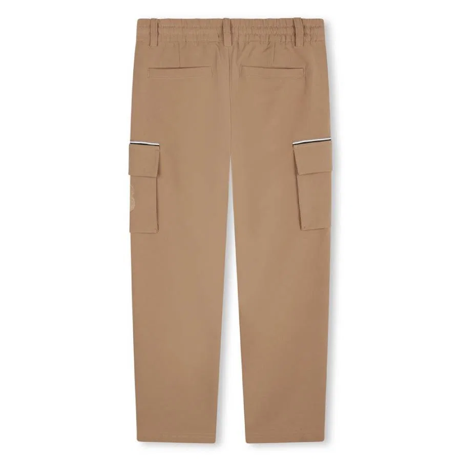 Штаны карго на завязках Kids Drawstring Cargo Pants Hugo Boss, Cookie — фото 2