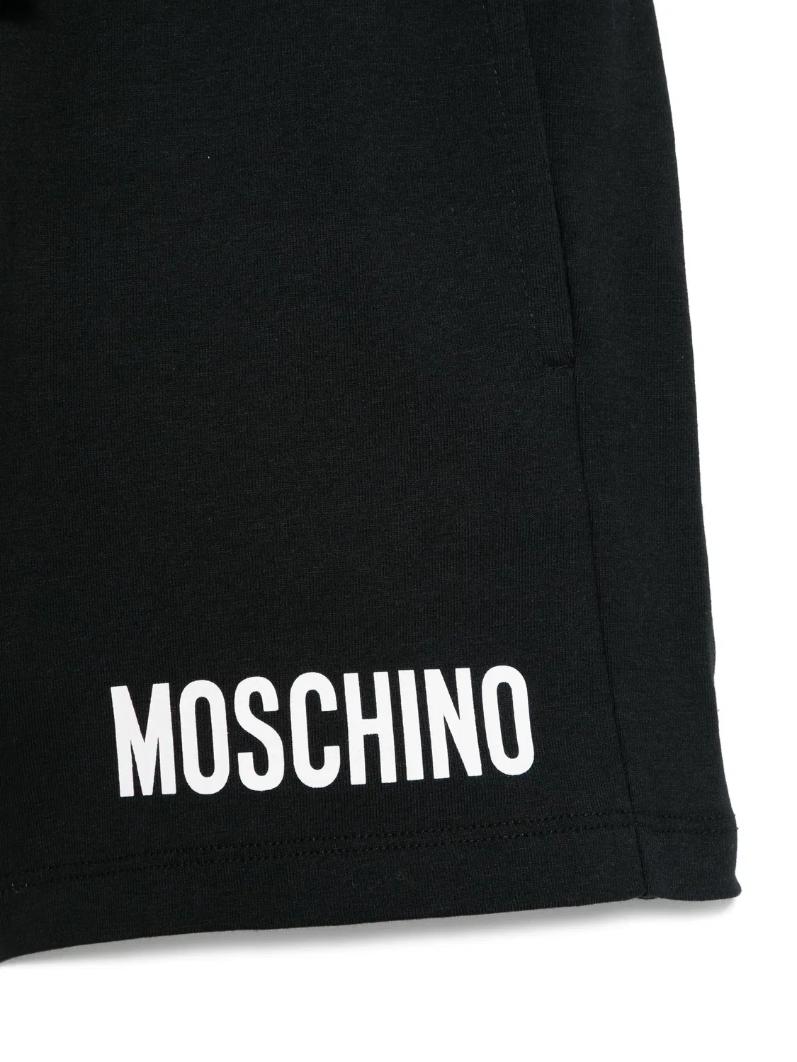 Moschino Шорты для мальчиков черного цвета — фото 2