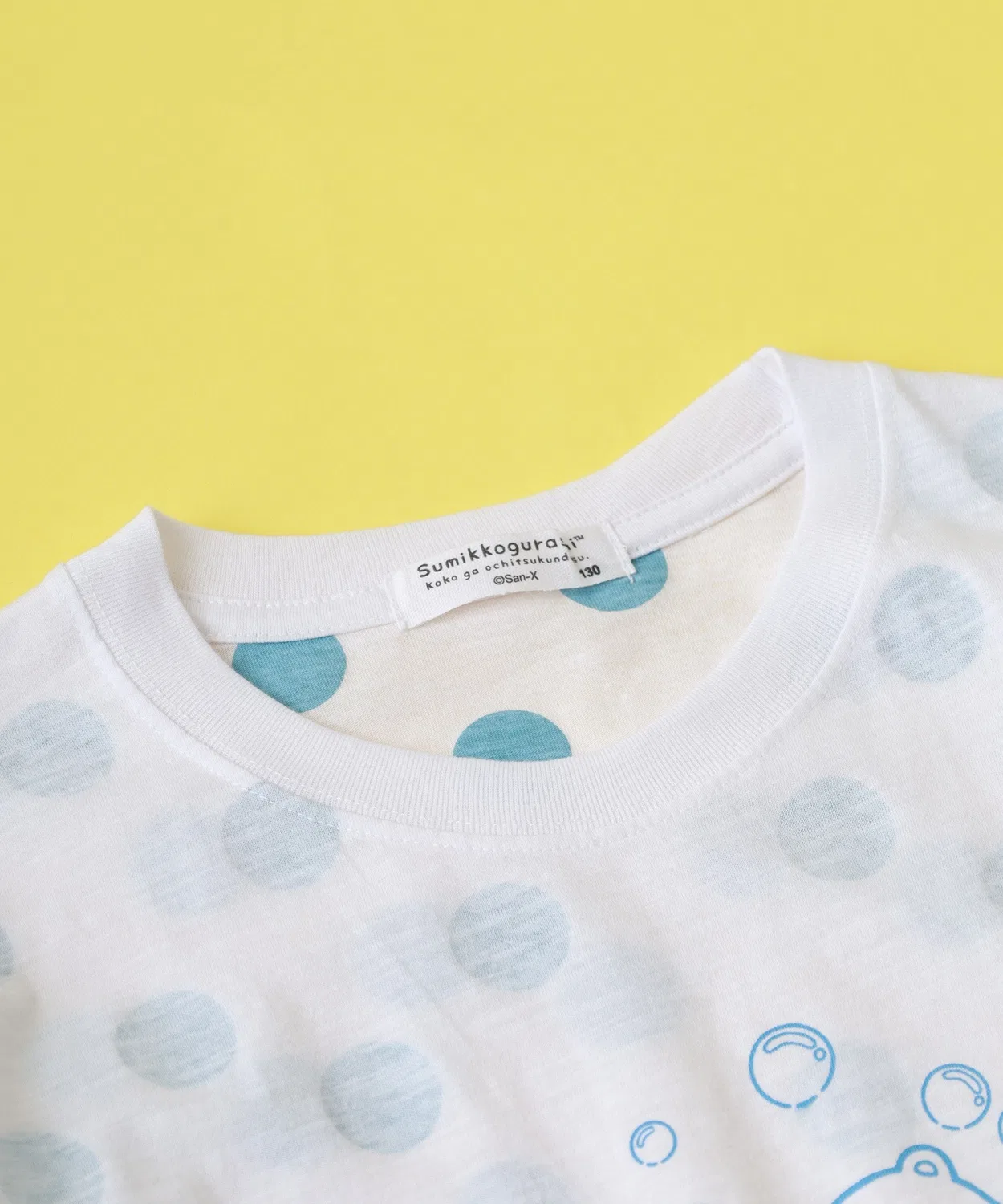 Детская футболка с принтом Sumikko Gurashi A-силуэта FUNALIVE, Sax Blue — фото 4