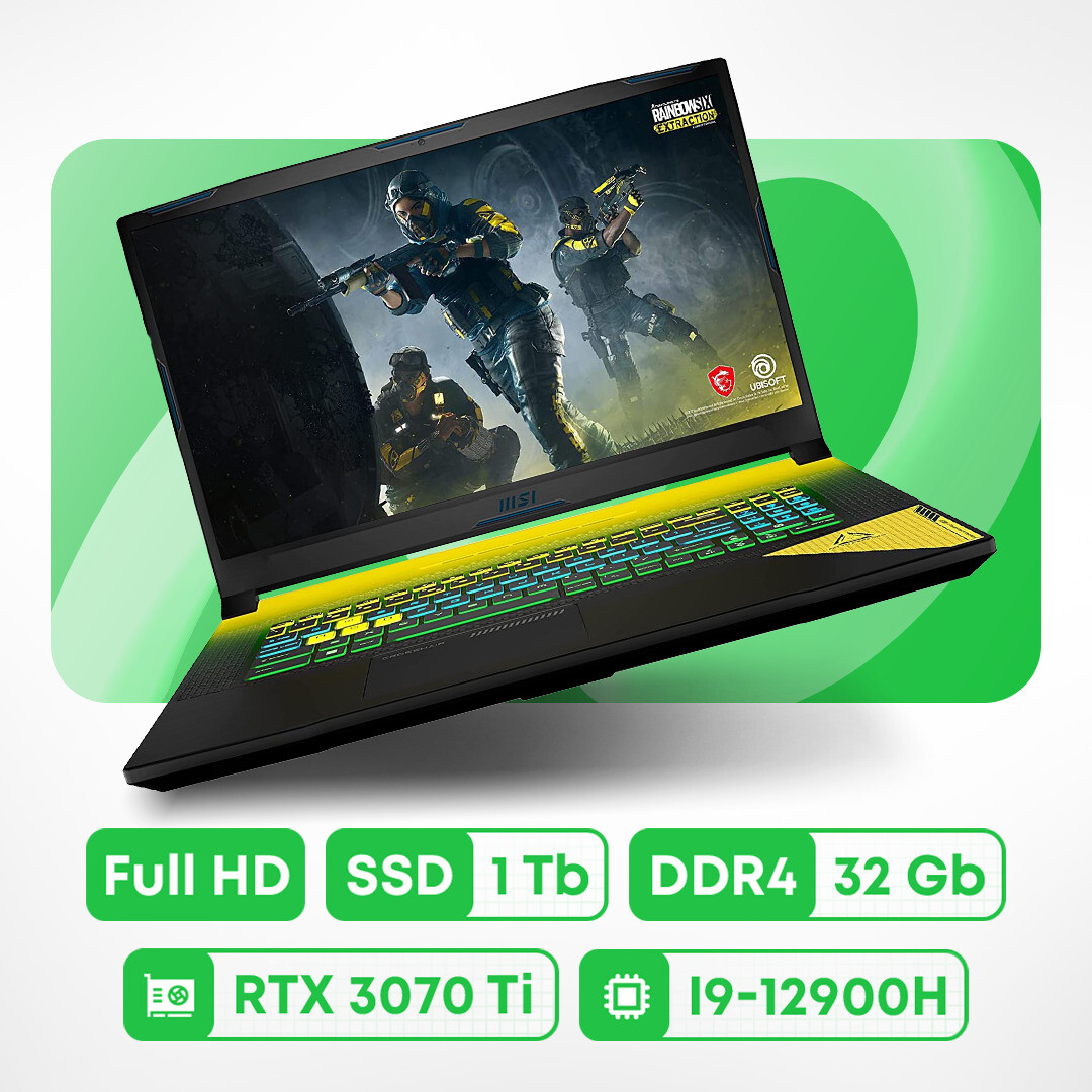 

Игровой ноутбук MSI Crosshair 17 B12UGSZ, 17.3'', 32 ГБ/1 ТБ, i9-12900H, RTX 3070 Ti, черный, английская клавиатура