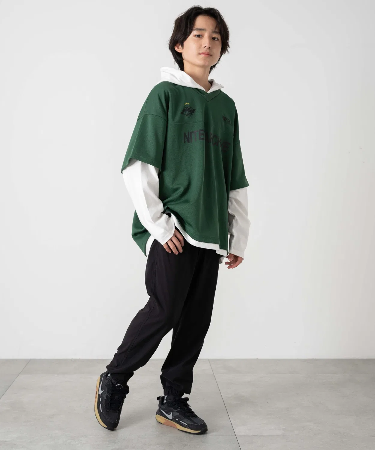 Детские брюки-чинос с эффектом стрейч, модель JUNIOR WEGO, Khaki — фото 4