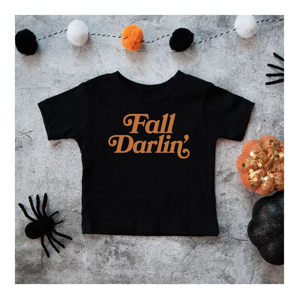 Детский графический топ Fall Darlin' The Juniper Shop, Black — фото 2