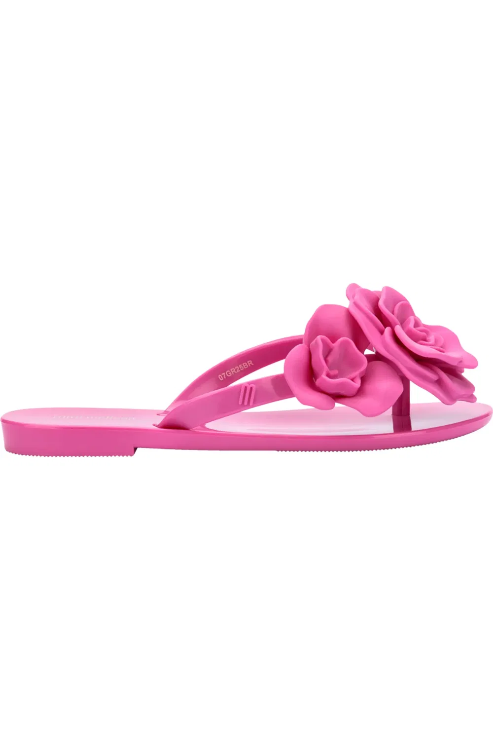 Детские сандалии с цветочным аппликациями Harmonic Mini Melissa, розовый — фото 2