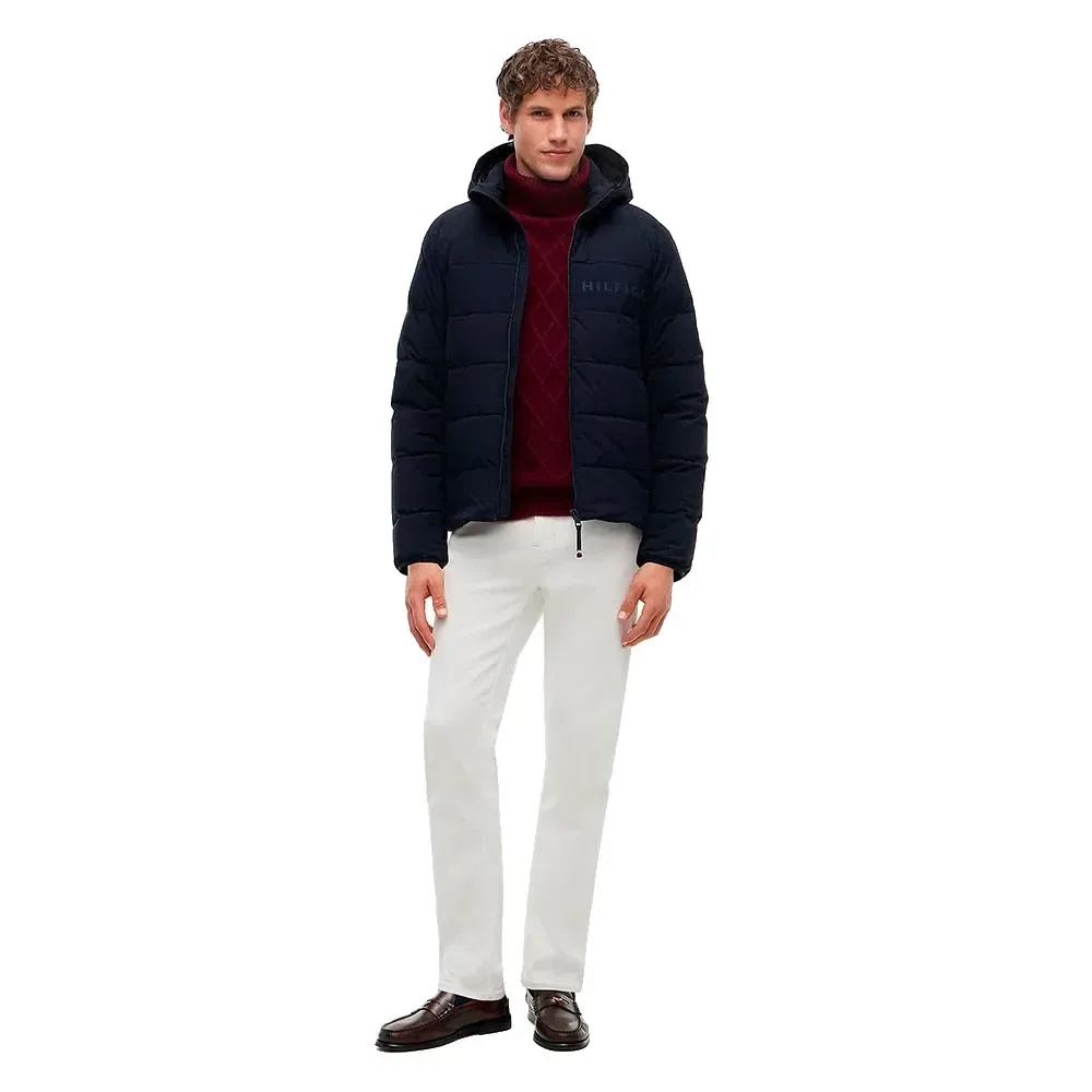 Мужская куртка-пуховик с капюшоном Tommy hilfiger, Blue — фото 4