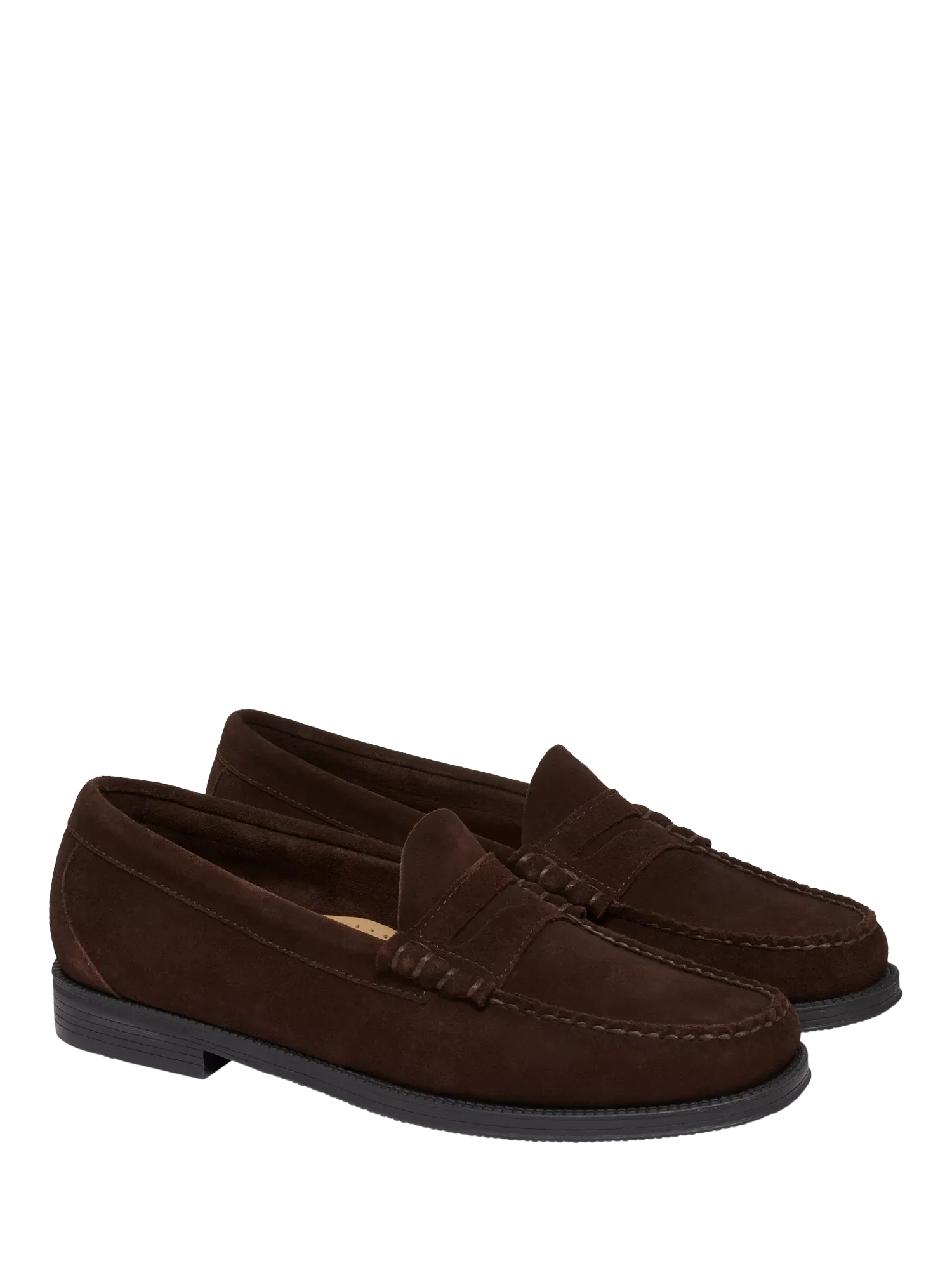 Простые лоферы Weejuns Larson Penny Loafers, шоколадного цвета G.H.BASS — фото 2