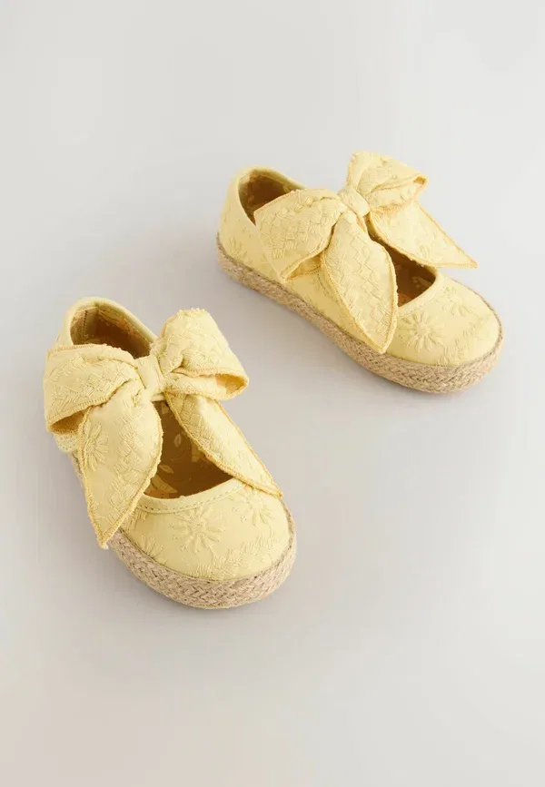 Эспадрильи с бантом, из хлопка, Regular fit - bow espadrille shoes, Next, Yellow, желтый — фото 2