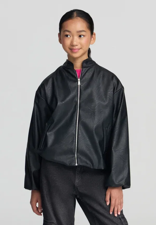 Куртка из искусственной кожи Faux leather jacket Terranova, черный — фото 2