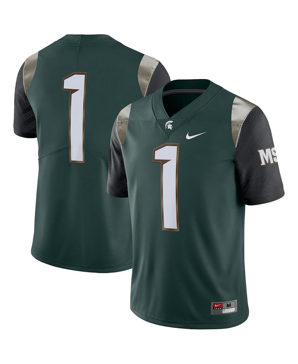 

Мужская футболка 1 green michigan state spartans alternate limited limited jersey Nike, зеленый